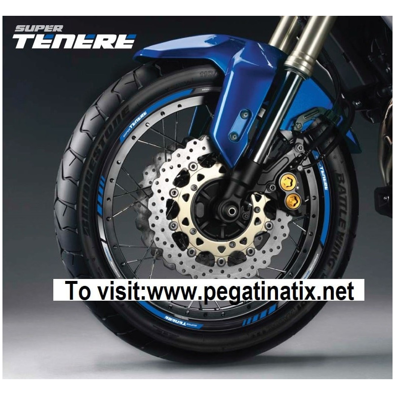 WHEEL RIMS STICKER DECAL AUFKLEBER AUTOCOLLANT VINYL ADESIVI YAMAHA TENERE