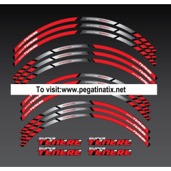 WHEEL RIMS STICKER DECAL AUFKLEBER AUTOCOLLANT VINYL ADESIVI YAMAHA TENERE