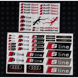 Stickers Audi S Line Logo - Autocollant voiture