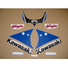 AUTOCOLLANT KAWASAKI ZXR-750 NINJA 1991 GREEN WHITE BLUE VERSION USA