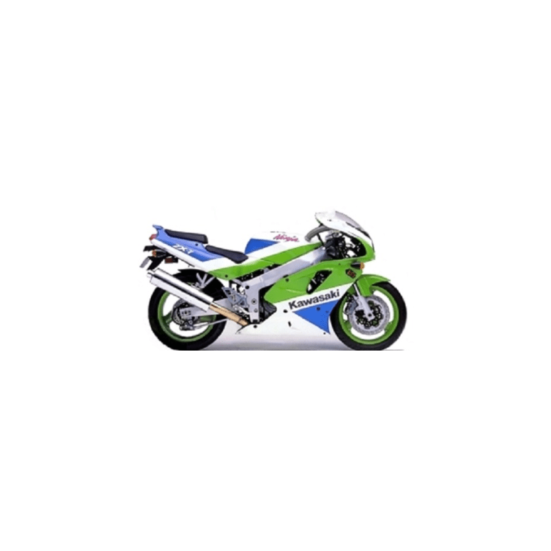 AUTOCOLLANT KAWASAKI ZXR-750 NINJA 1991 GREEN WHITE BLUE VERSION USA