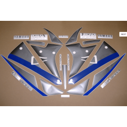Stickers decals Yamaha FZR 1000 Year 1990 black/grey