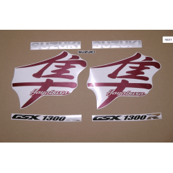 Autocollant SUZUKI HAYABUSA 1999 RED BLACK