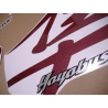 Autocollant SUZUKI HAYABUSA 1999 GOLD SILVER