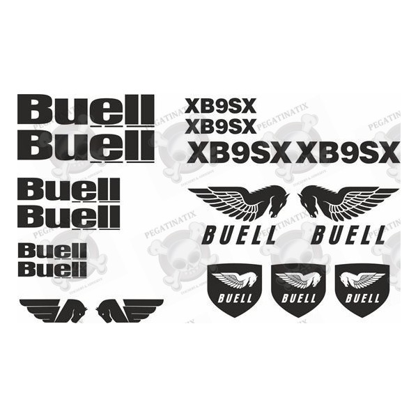Or Choose Your Color One pair Buell Shield Vinyl Decals 