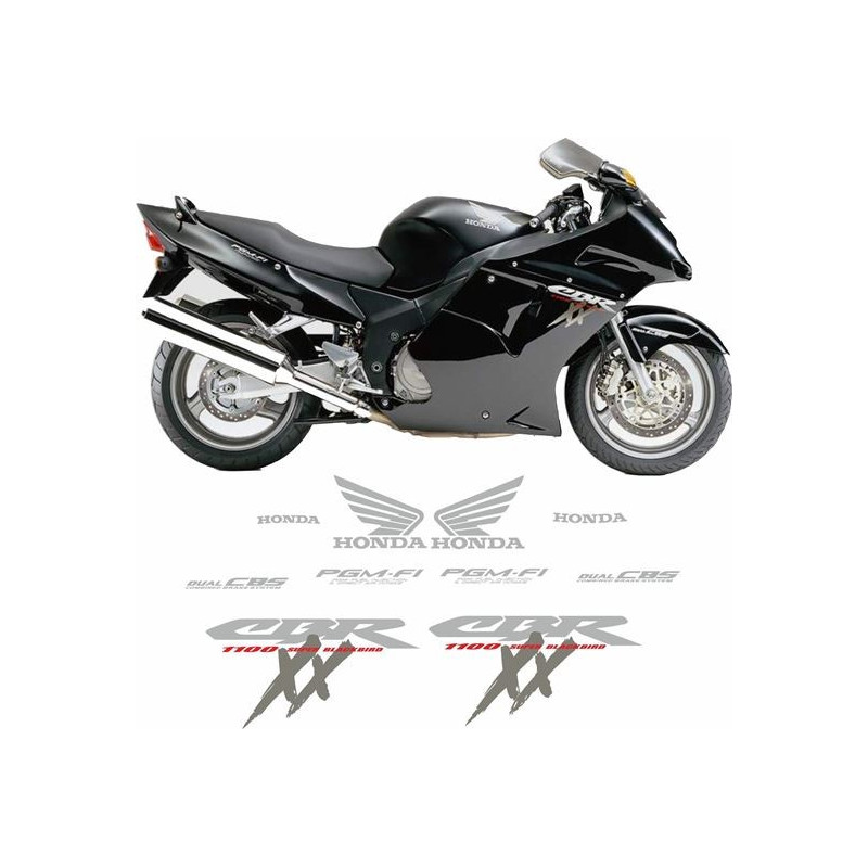 AUFKLEBER HONDA BLACKBIRD CBR-1100XX YEAR 2000-2004