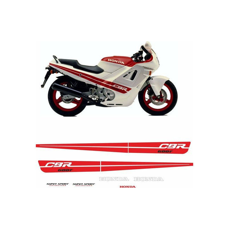 DECALS HONDA CBR 600F YEAR 1988