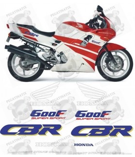 DECALS HONDA CBR 600F YEAR 1991-1992 (Compatible Product)