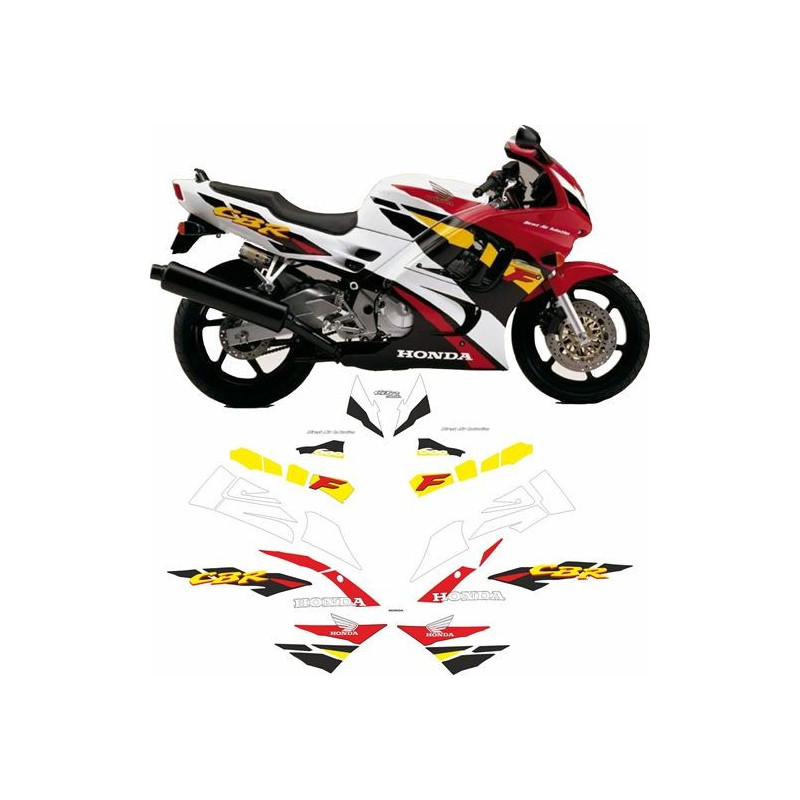 ADESIVOS HONDA CBR 600F YEAR 1995-1996