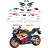 ADESIVI HONDA CBR 600RR YEAR 2004-2005 REPSOL