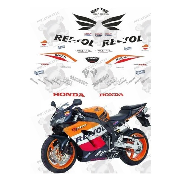 41 Repsol HRC CBR Motorradsport Abziehbilder 30 Aufkleber CBR600RR CBR1000RR