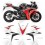 Stickers HONDA CBR 1000RR YEAR 2010 VERSION USA (Compatible Product)