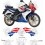 Stickers Honda CBR 125R YEAR 2009 HRC (Compatible Product)