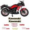 KAWASAKI GPZ 500 Turbo YEAR 1983-1985 DECALS