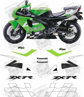 Kawasaki ZX-7R YEAR 2002 STICKERS (Compatible Product)