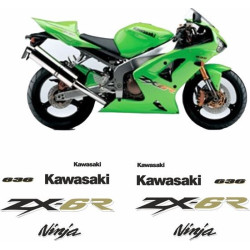 Kawasaki ZX-6R 636 YEAR 2003-2004 ADHESIVOS