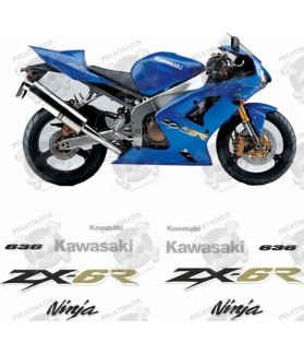 Kawasaki ZX-6R 636 YEAR 2003-2004 AUFKLEBER (Kompatibles Produkt)