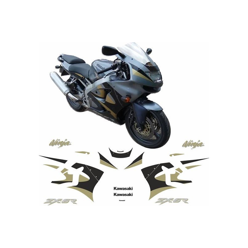 Kawasaki ZX-6R NINJA YEAR 1999 AUTOCOLLANT