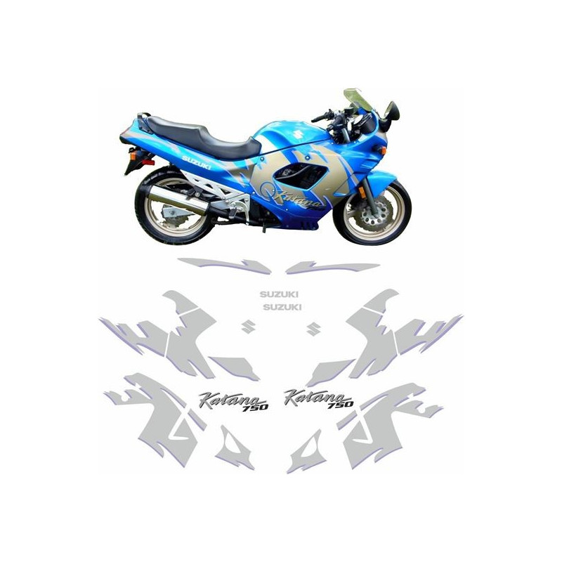 SUZUKI GSX 750F YEAR 1992 YEAR 2014 Decals