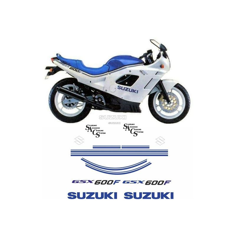 SUZUKI GSXS600F YEAR 1988 Decals