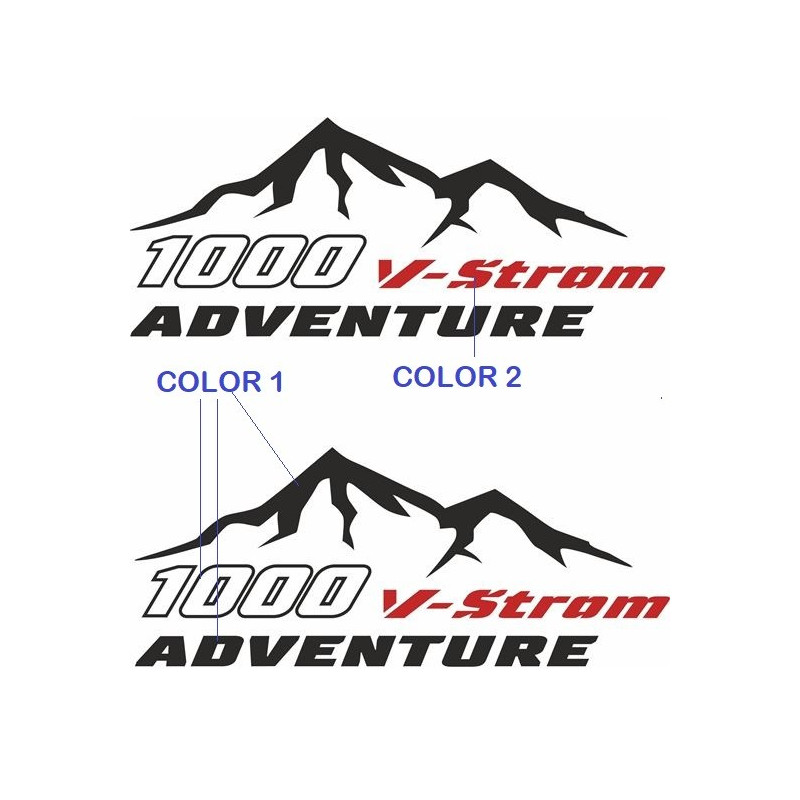 SUZUKI V-Storm Givi Touratech Pannier Decals ADESIVOS