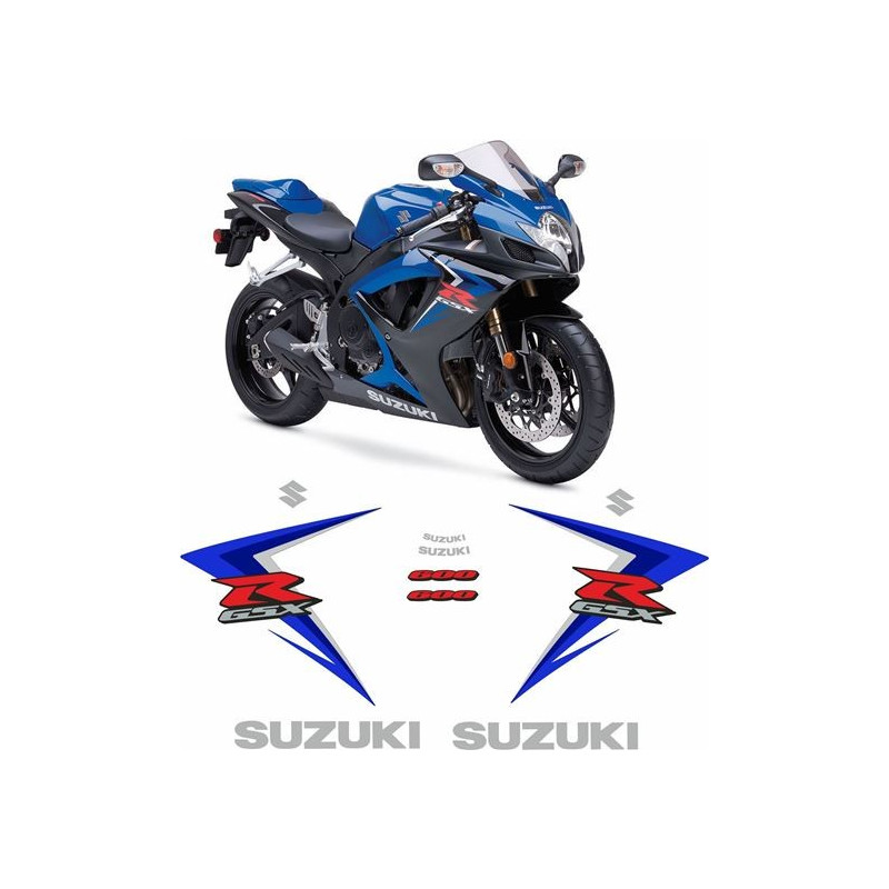 SUZUKI GSX-R 600 K7 YEAR 2007 ADESIVOS