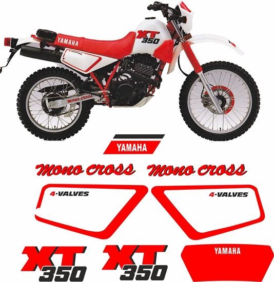 adesivi/adhesives/stickers/decal Yamaha XT 350 1987