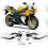 YAMAHA YZF R1 50th anniversary YEAR 2006 STICKER (Compatible Product)