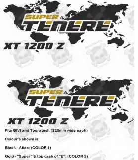 Yamaha XT 1200Z Super Tenere Givi - Touratech STICKERS (Compatible Product)