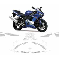 YAMAHA YZF R6 YEAR 2004-2005 ADESIVOS