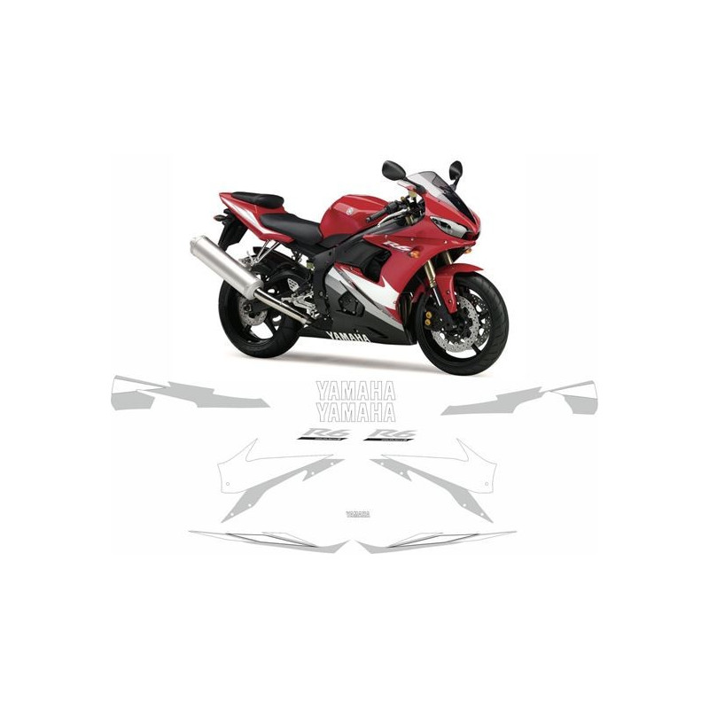 YAMAHA YZF R6 YEAR 2004-2005 AUTOCOLLANT