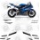 YAMAHA YZF R6 YEAR 2006 BLUE STICKER (Compatible Product)