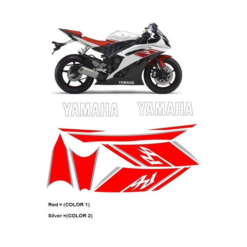 YAMAHA YZF YEAR 2008 ADHESIVOS