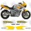 Yamaha TDM 850 YEAR 1996-1997 DECALS (Compatible Product)