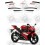 YAMAHA YZF 125R YEAR 2008 Red Stickers (Compatible Product)
