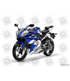 YAMAHA Yamaha YZF 125R Fiat Rossi Stickers (Compatible Product)