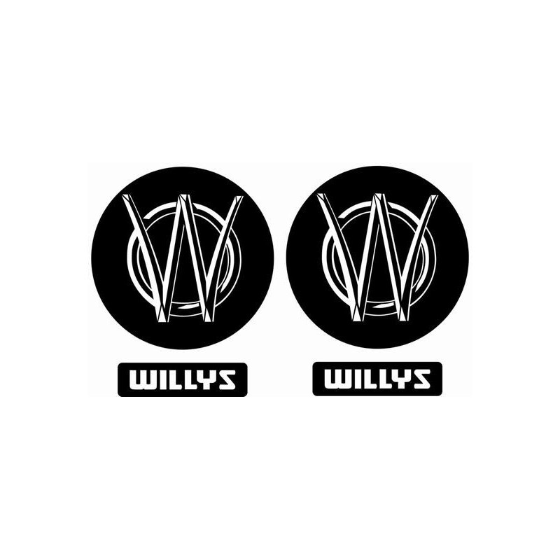 JEEP WILLYS ADESIVOS X2
