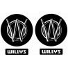 JEEP WILLYS ADESIVOS X2