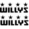 JEEP WILLYS ADESIVOS X2