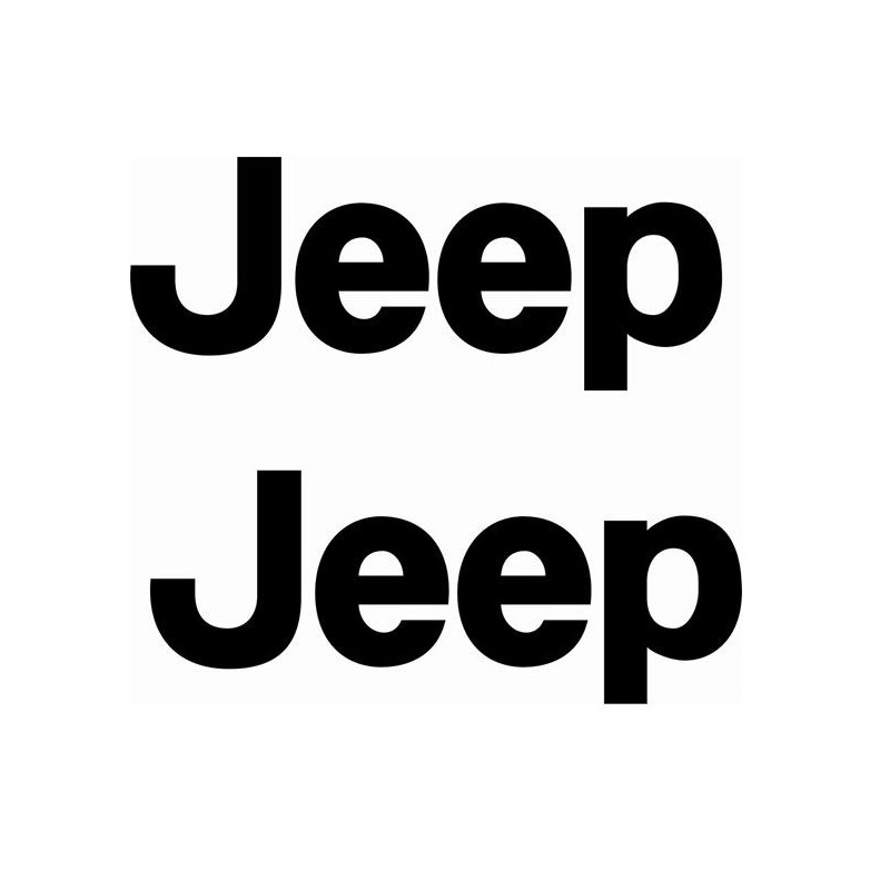 JEEP LOGO DECALS X2