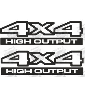 JEEP 4x4 High Output ADESIVI X2 (Prodotto compatibile)