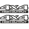 JEEP 4x4 High Output AUFKLEBER X2