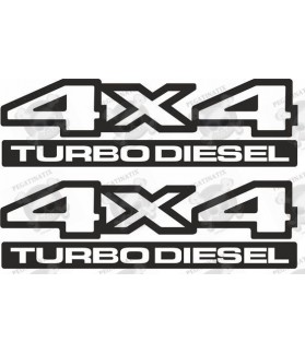 JEEP 4x4 Turbo Diesel STICKER X2 (Compatible Product)