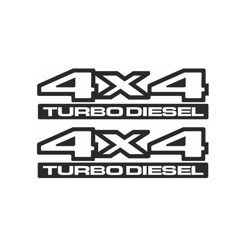 JEEP JEEP 4x4 Turbo Diesel ADESIVOS X2