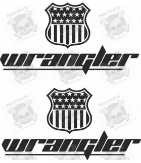 JEEP WRANGLER STICKER X2 (Compatible Product)
