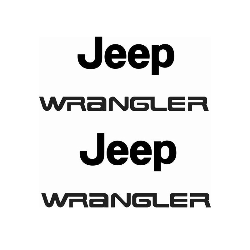 JEEP WRANGLER 1987 up DECALS X2