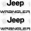 JEEP WRANGLER 1987 up STICKER X2 (Compatible Product)