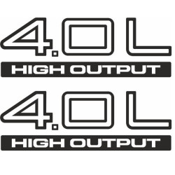 JEEP 4,0 L High Output ADESIVOS X2