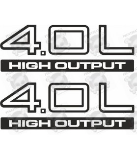 JEEP 4,0 L High Output STICKER X2 (Compatible Product)