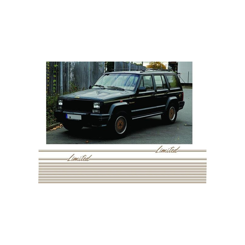 JEEP Cherokee XJ "Limited" ADESIVI X2